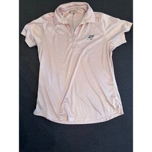 Bermuda Sands Pink Golf Polo Shirt Women's Large NCC 1916 Performance
